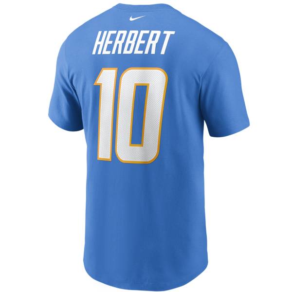 Nike Men's Los Angeles Chargers Justin Herbert #10 Logo T-Shirt