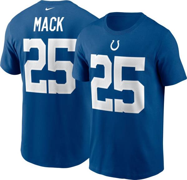 Nike Men's Indianapolis Colts Marlon Mack #25 Gym Blue T-Shirt