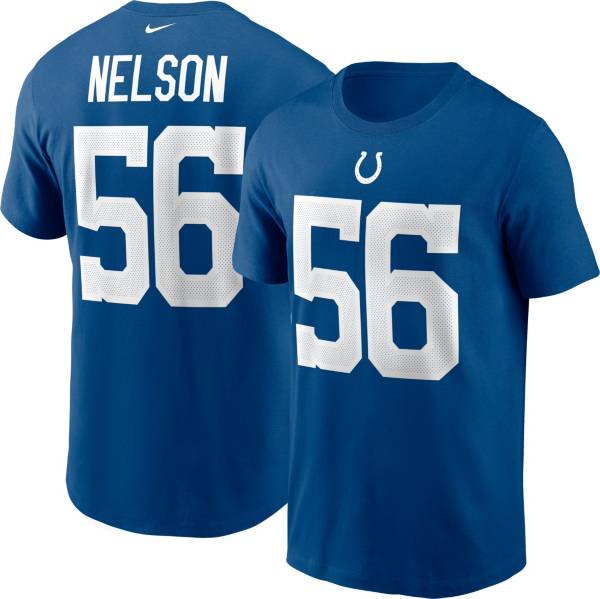 Nike Men's Indianapolis Colts Quenton Nelson #56 Gym Blue T-Shirt