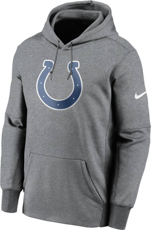 Nike Men's Indianapolis Colts Sideline Therma-FIT Grey Pullover Hoodie