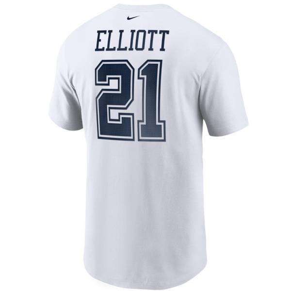 Nike Men's Dallas Cowboys Ezekiel Elliot #21 Legend White T-Shirt product image