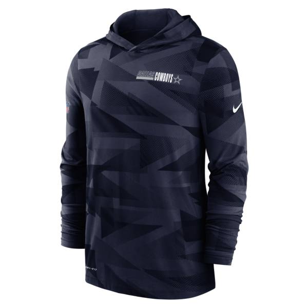 Nike Men's Dallas Cowboys Sideline Hooded Long Sleeve Shirt