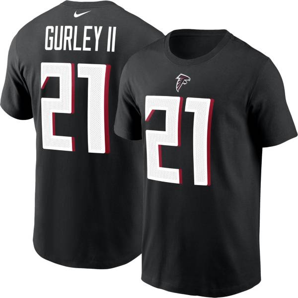 Nike Men's Atlanta Falcons Todd Gurley #21 Black T-Shirt