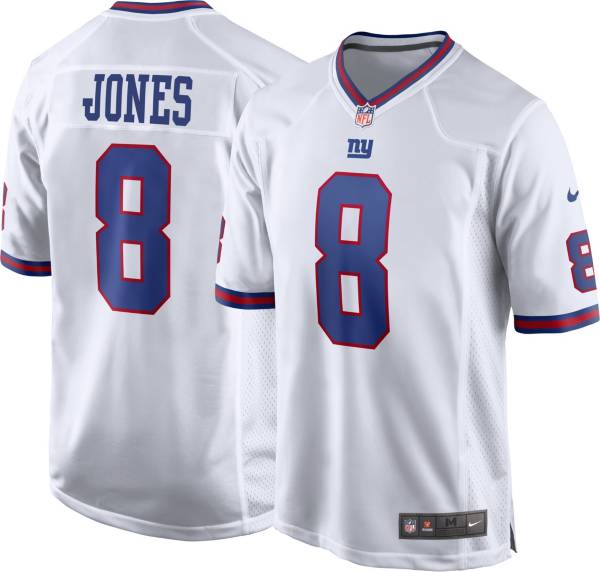 Nike Men's New York Giants Daniel Jones #8 White Game Jersey