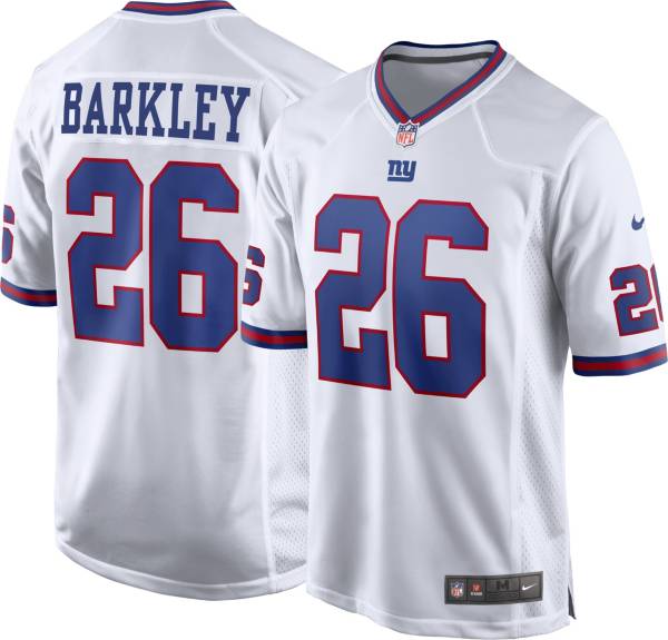 Nike Men's New York Giants Saquon Barkley #26 White Game Jersey