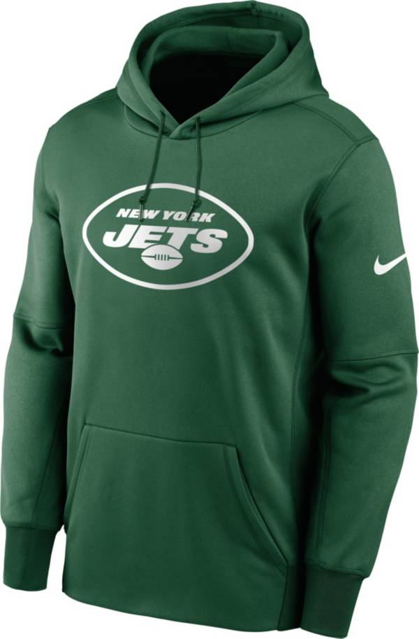 Nike Men's New York Jets Sideline Therma-FIT Green Pullover Hoodie