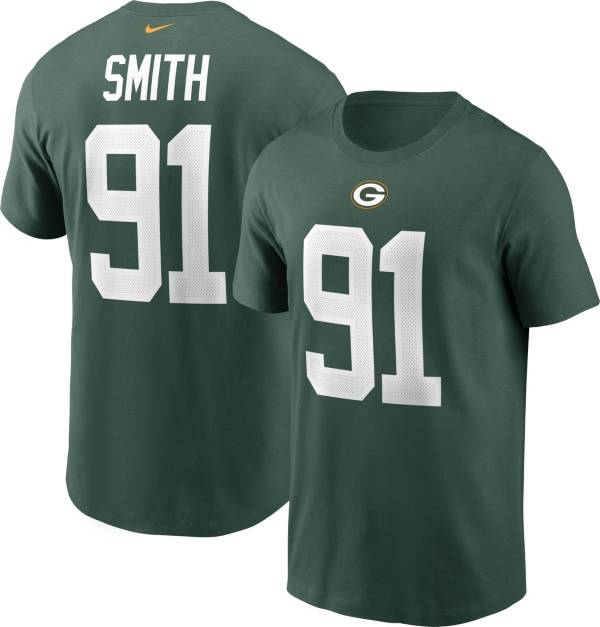 Nike Men's Green Bay Packers Preston Smith #91 Legend Green T-Shirt