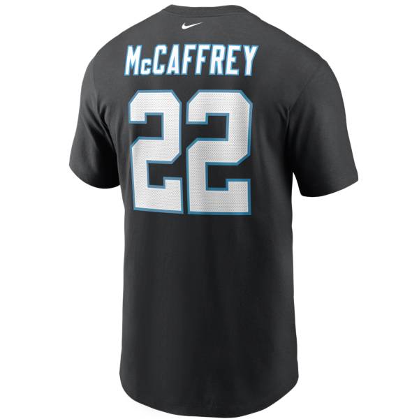 Nike Men's Carolina Panthers Christin McCaffrey #22 Legend Short-Sleeve T-Shirt