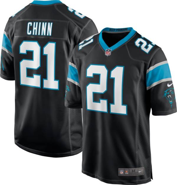 Nike Men's Carolina Panthers Jeremy Chinn #21 Black Game Jersey