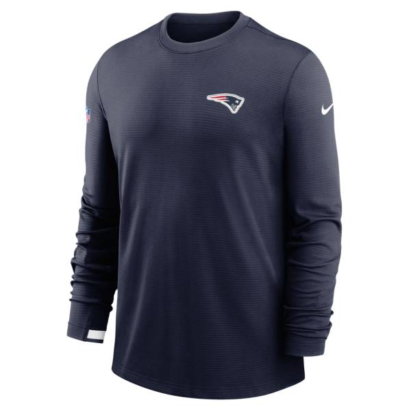 Nike Men's New England Patriots Sideline Dri-Fit Long Sleeve T-Shirt