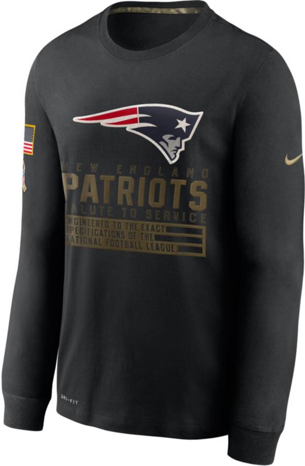 Nike Men's Salute to Service New England Patriots Black Long Sleeve T-Shirt