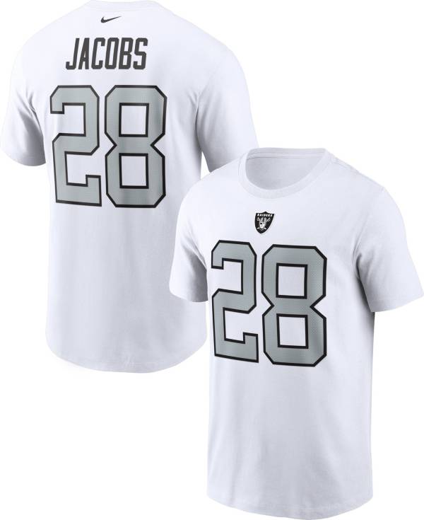 Nike Men's Las Vegas Raiders Josh Jacobs #28 White T-Shirt product image