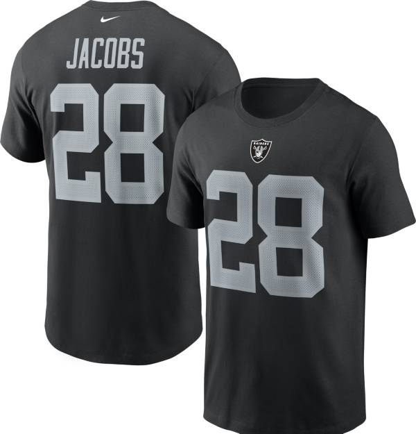 Nike Men's Las Vegas Raiders Josh Jacobs #28 Legend Short-Sleeve T-Shirt product image