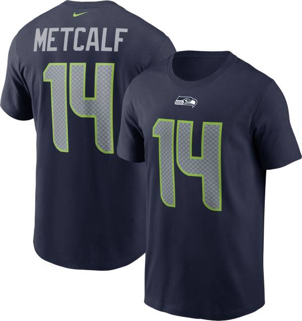 Nike Men's Seattle Seahawks D.K. Metcalf #14 Legend Navy T-Shirt