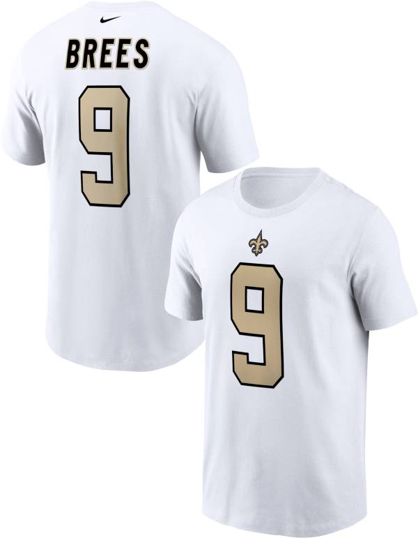 Nike Men's New Orleans Saints Drew Brees #9 White T-Shirt