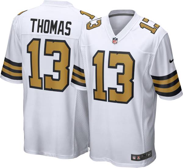 Nike Men's New Orleans Saints Michael Thomas #13 White Game Jersey