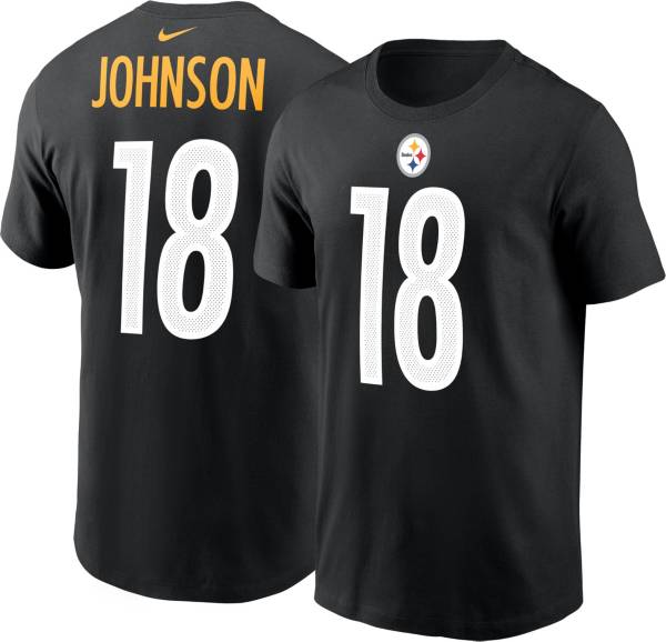 Nike Men's Pittsburgh Steelers Diontae #18 Black T-Shirt