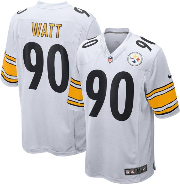 Nike Men's Pittsburgh Steelers T.J. Watt #90 White Game Jersey