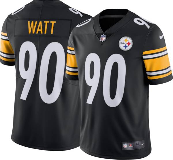 Nike Men's Pittsburgh Steelers T.J. Watt #90 Black Limited Jersey