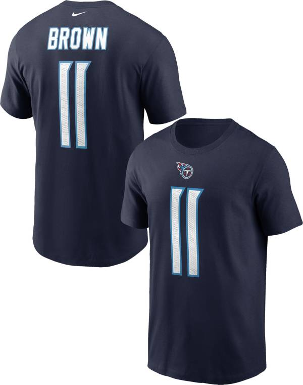 Nike Men's Tennessee Titans A.J. Brown #11 College Navy T-Shirt