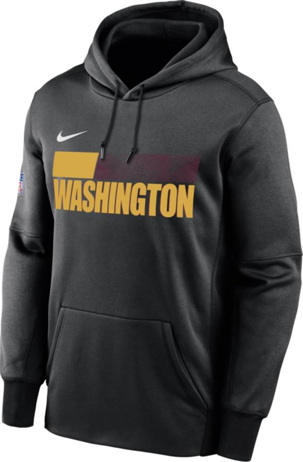 Nike Men's Washington Football Team Therma-FIT Pullover Black Hoodie