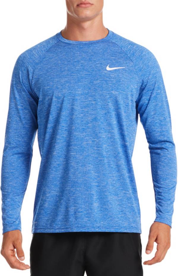 Nike Men's Heathered Long Sleeve Rash Guard