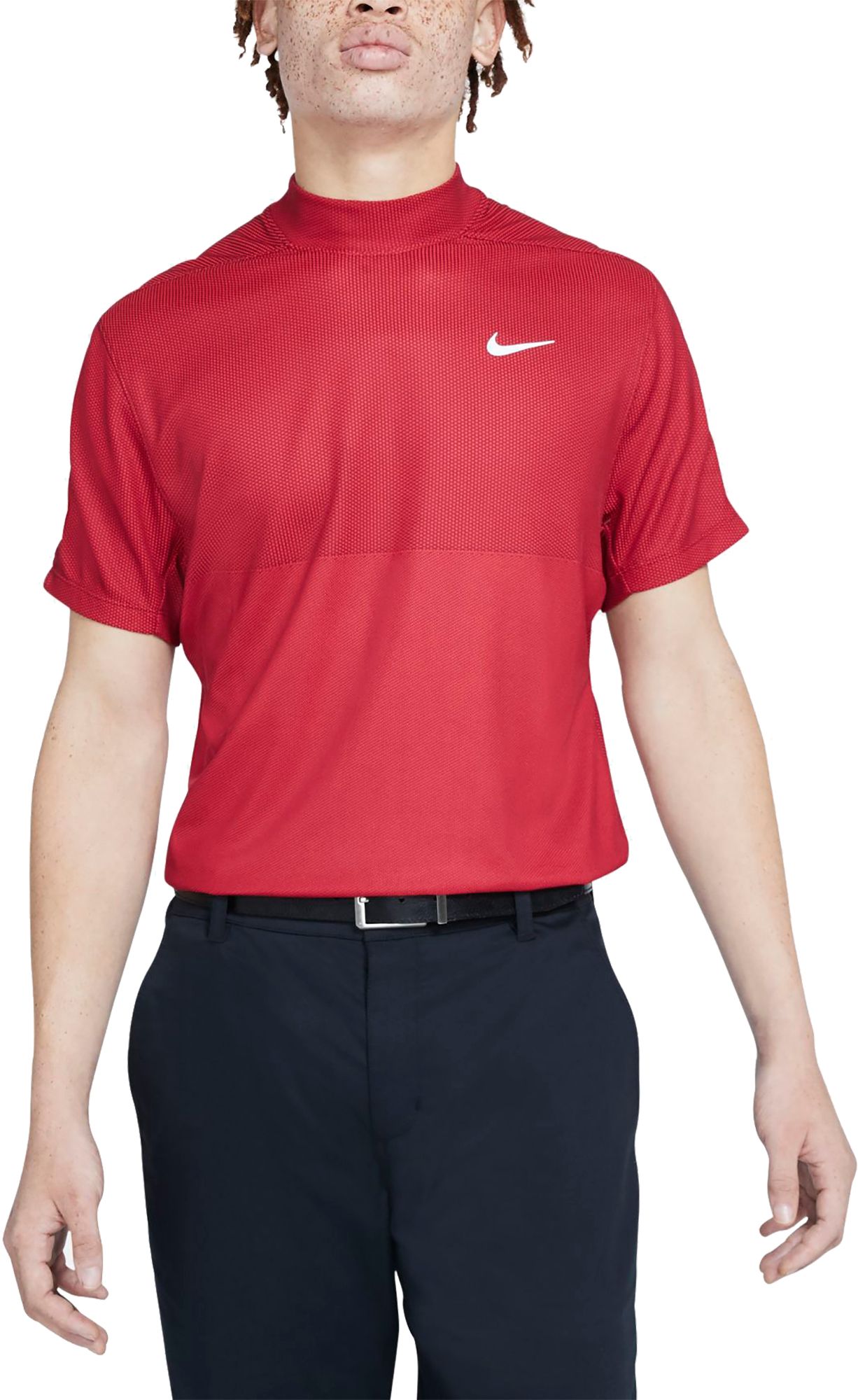 nike mens tiger woods vapor mock neck shirt