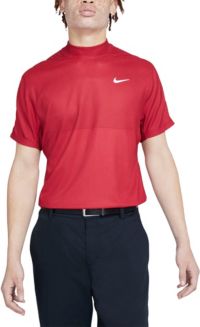 Nike Men's Tiger Woods Dri-FIT Mock Neck Short Sleeve Golf Polo