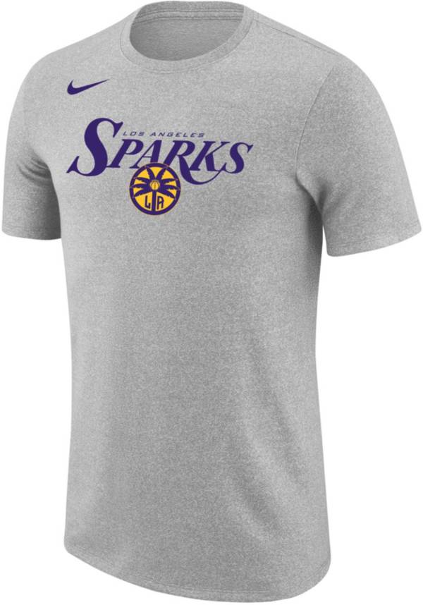 Nike Adult Los Angeles Sparks Grey Marled Logo T-Shirt