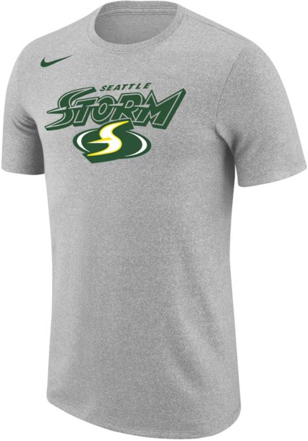 Nike Men's Seattle Storm Grey Marled Logo T-Shirt