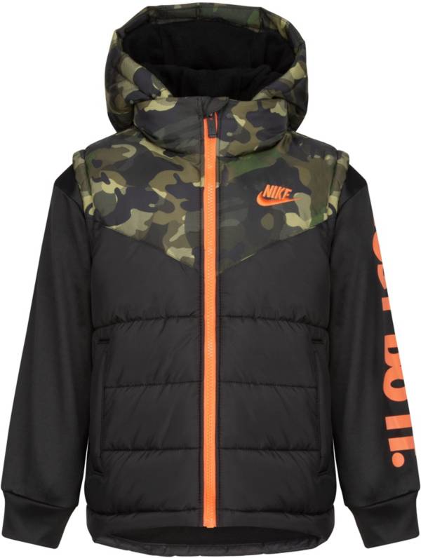 Nike Little Boys' 2Fer Full-Zip Puffer Jacket