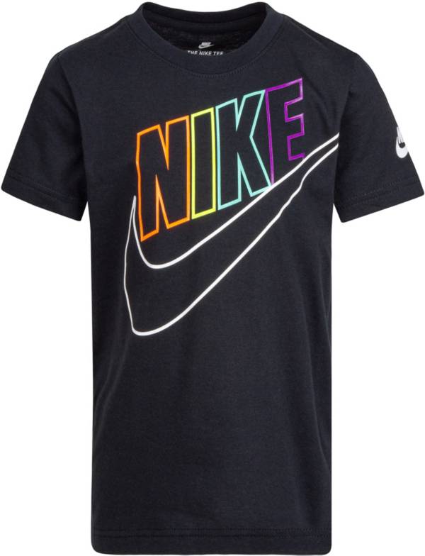 Nike Little Boys' Futura Rainbow Short Sleeve T-Shirt