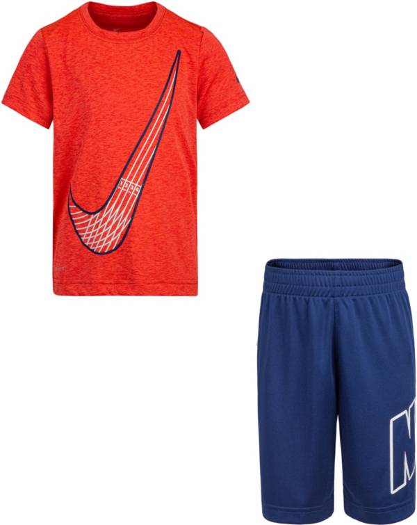 Nike Little Boys' Just Do It Jersey T-Shirt and Shorts Set
