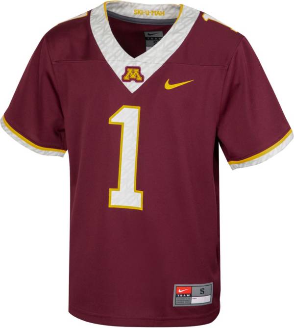 Nike Youth Minnesota Golden Gophers Maroon Replica Football Jersey