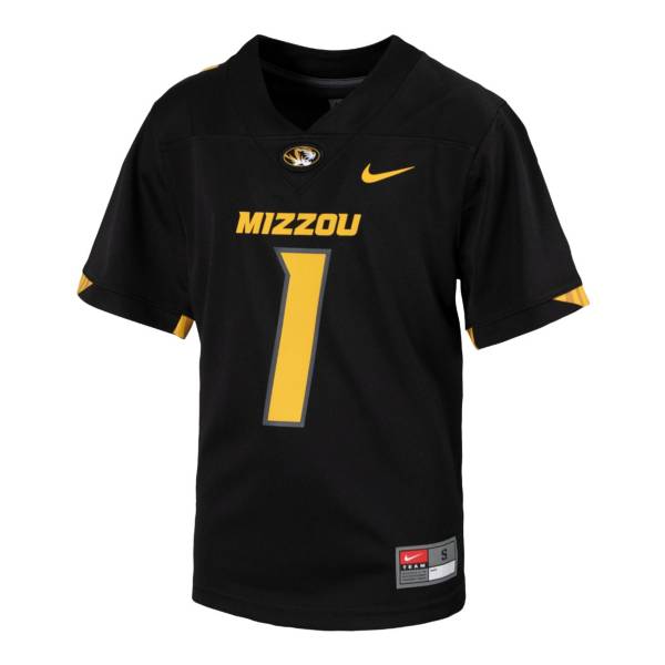 Nike Youth Missouri Tigers Black Replica Football Jersey