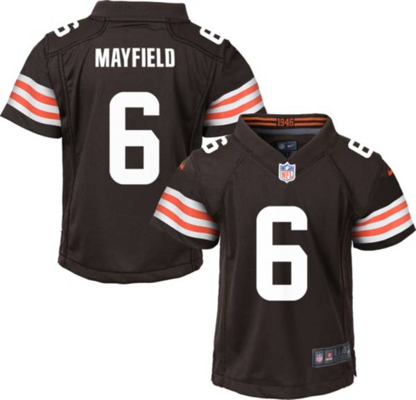 Nike Toddler Cleveland Browns Baker Mayfield #6 Brown Game Jersey