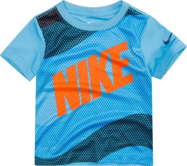 Nike Boys' Wavey Mesh Block Dri-FIT Short Sleeve T-Shirt