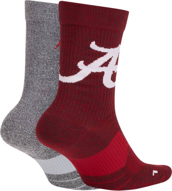 Nike Alabama Crimson Tide Multiplier 2-Pair Socks