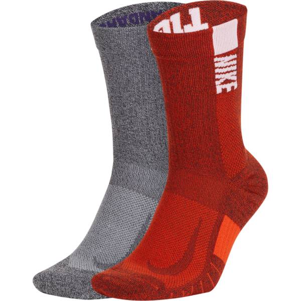 Nike Clemson Tigers Multi Crew Socks 2 Pack