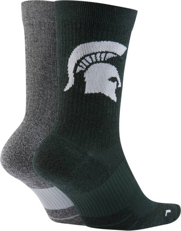 Nike Michigan State Spartans Multiplier 2-Pair Socks