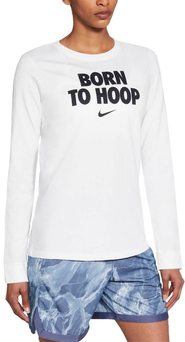 Nike Women's DNA Born To Hoop Graphic Long Sleeve Basketball T-Shirt