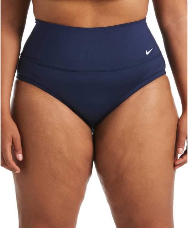 Nike Women's Plus Size Essential High Waist Banded Swim Bottoms