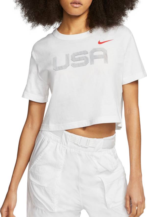 Nike Women's Sportswear Olympics Cropped T-Shirt