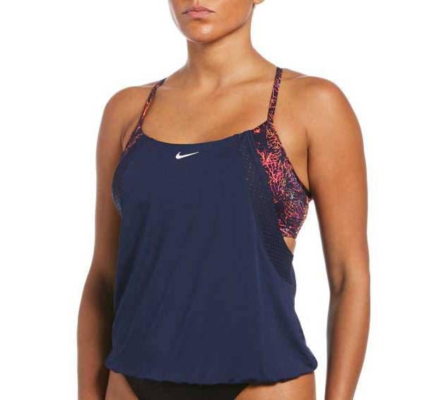 Nike Women's Neon Leaf Layered Tankini