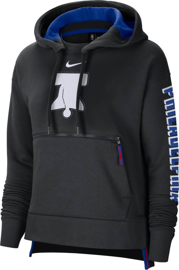 Nike Women's 2020-21 City Edition Philadelphia 76ers Courtside Pullover Hoodie