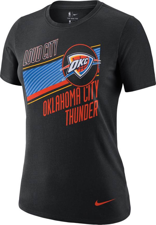 Nike Women's 2020-21 City Edition Oklahoma City Thunder Dri-FIT Logo T-Shirt