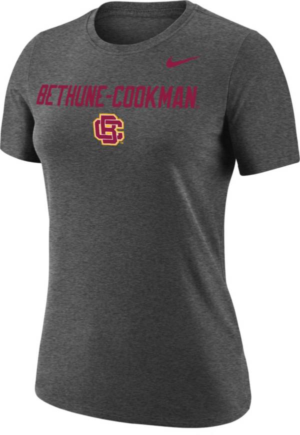Nike Women's Bethune-Cookman Wildcats Grey Dri-FIT Cotton Performance T-Shirt