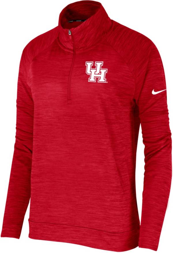 Nike Women's Houston Cougars Red Pacer Quarter-Zip Shirt