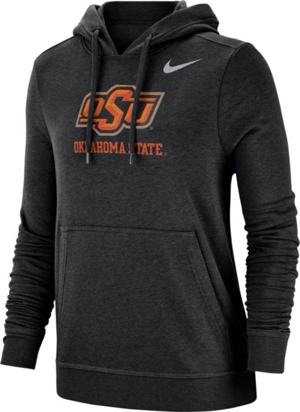 Nike Women's Oklahoma State Cowboys Club Fleece Pullover Black Hoodie