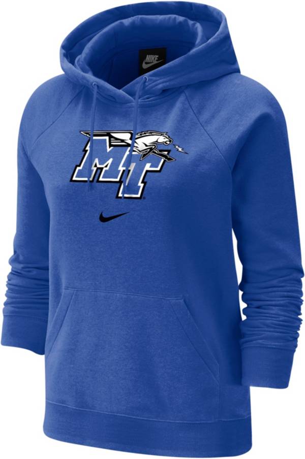 Nike Women's Middle Tennessee State Blue Raiders Blue Fleece Pullover Hoodie